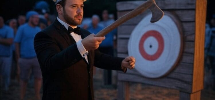 Activité EVJF/EVG – Le lancer de hache Actviité d'enterrement de vie de garçon : le lancer de hache